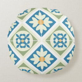 Andalusian Tiles 13 Rund Kudde