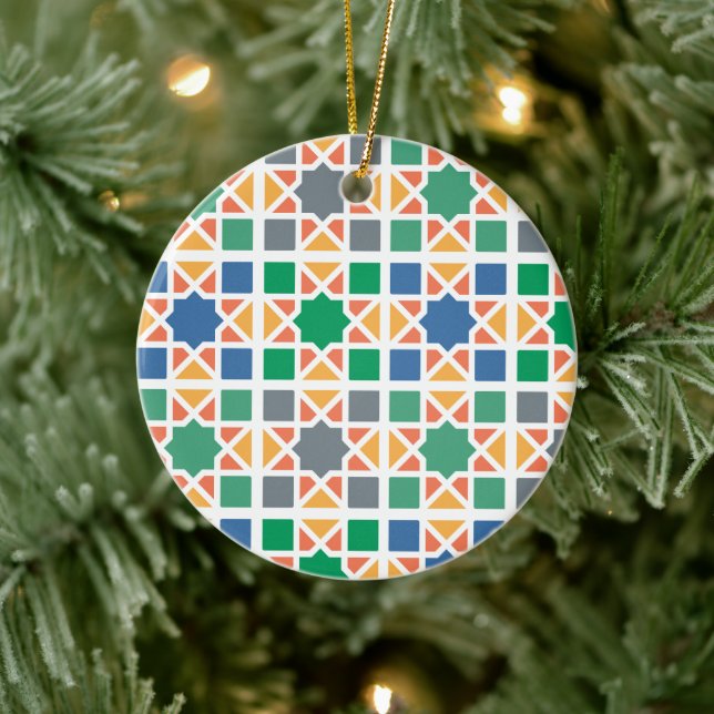 Andalusian Tiles 4 Julgransprydnad Keramik (Träd)