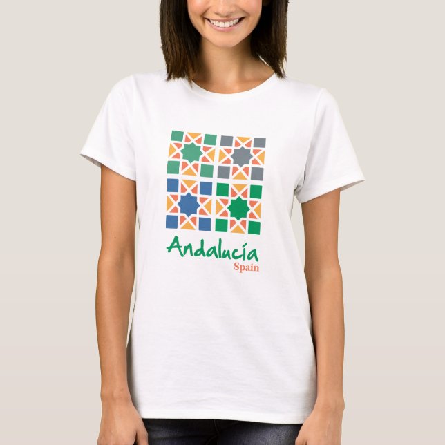Andalusian Tiles 4 T Shirt (Framsida)
