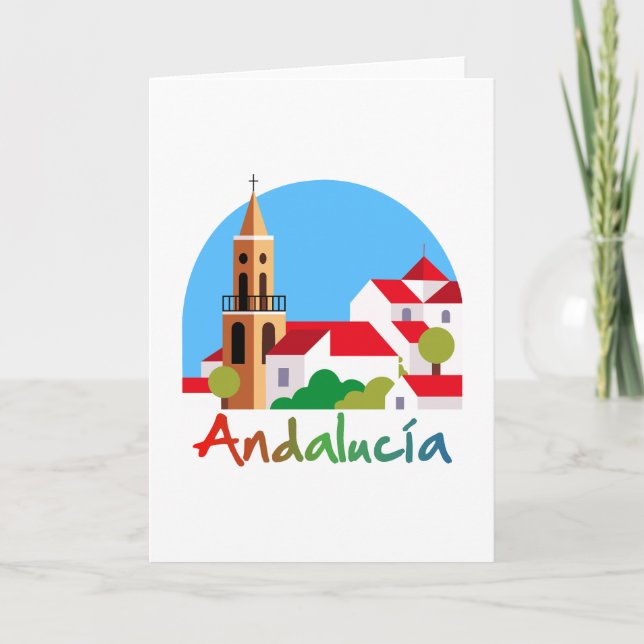 Andalusien 1 tack kort (Framsida)