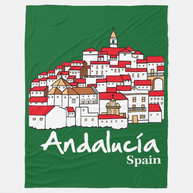 Andalusien 2 fleecefilt (Framsidan)
