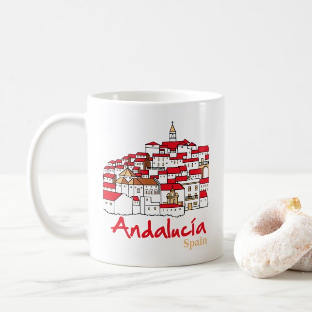 Andalusien 2 kaffemugg (Med munk)