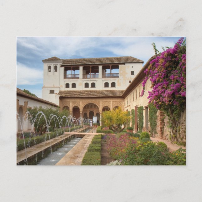 Andalusien - Generalife of the Alhambra vycard Vykort (Framsida)