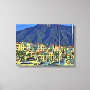 Andalusien - MARBELLA - panorama Canvastryck