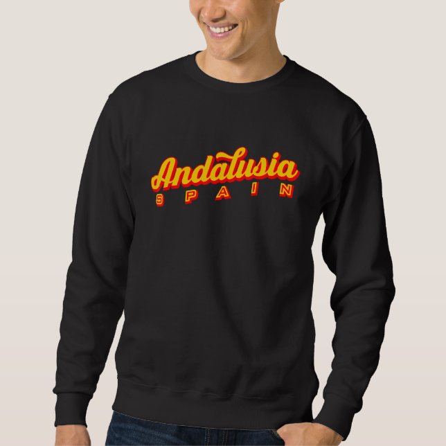 Andalusien Spanien Lång Ärmad Tröja (Framsida)