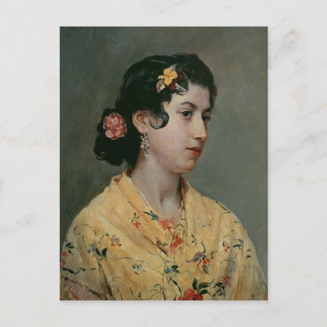 Andalusien Woman, 1898 Vykort (Framsida)