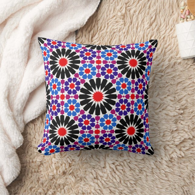 Andalusisk Dream - Geometric Moroccan Elegance Kudde (Filt)