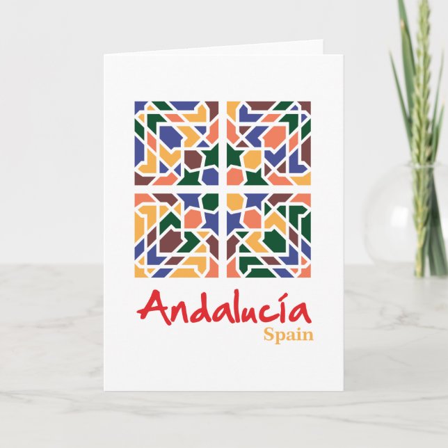 Andalusisk fisk 1 tack kort (Framsida)
