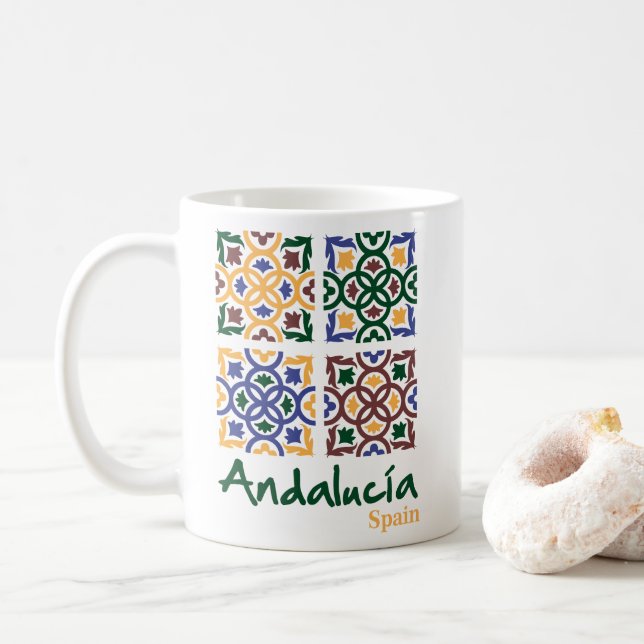 Andalusisk fisk 3 kaffemugg (Med munk)