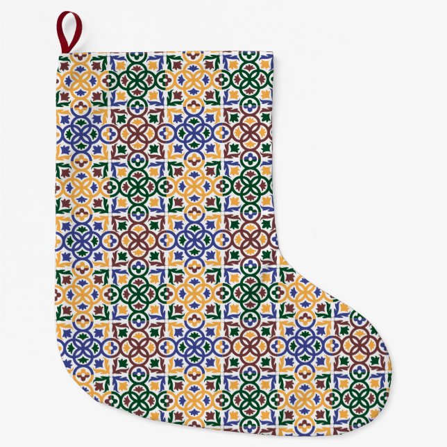 Andalusisk fisk 3 stor julstrumpa (Framsidan)