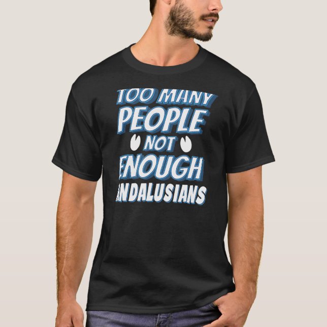 Andalusisk Horse Rider T Shirt (Framsida)