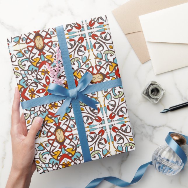 Andalusisk-marockansk mosaik presentpapper (Gifting)