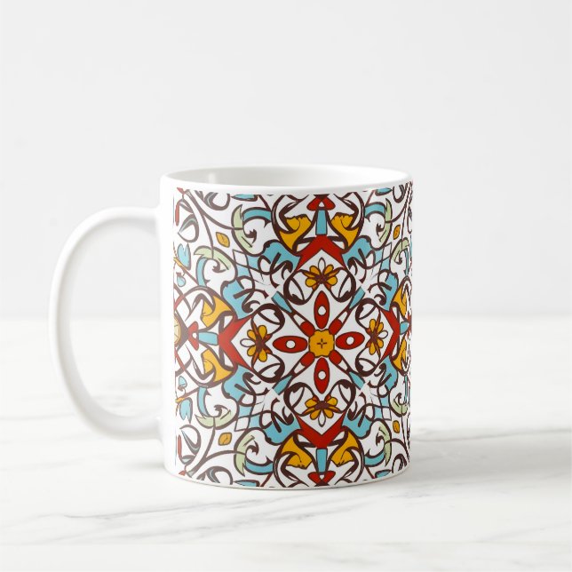 Andalusisk mosaik kaffemugg (Vänster)