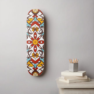 Andalusisk mosaik mini skateboard bräda 18,5 cm