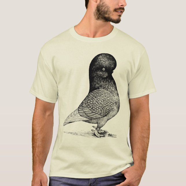 Andalusisk Tumbler Pigeon T-shirt (Framsida)