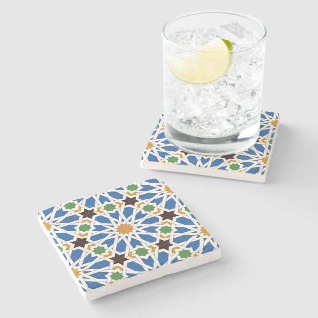 Andalusiska plattor 10 (Real Alcazar, Sevilla) Stenunderlägg (Sidan)