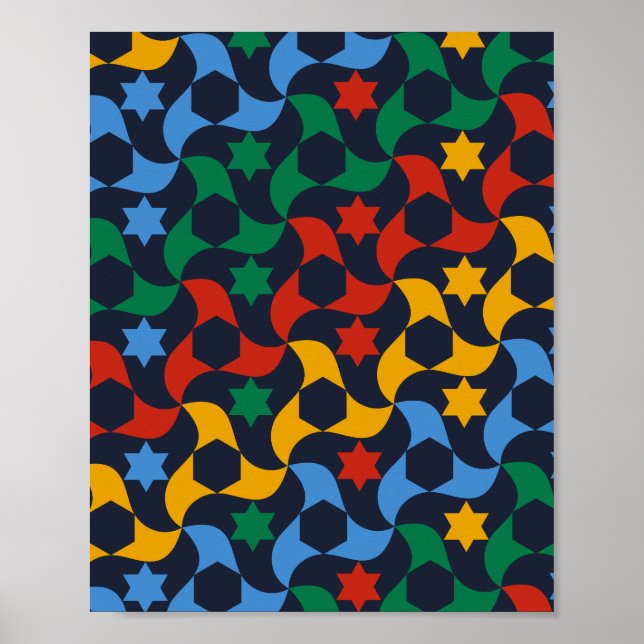 Andalusiska plattor 12 (Alhambra Palace, Granada) Poster (Framsidan)