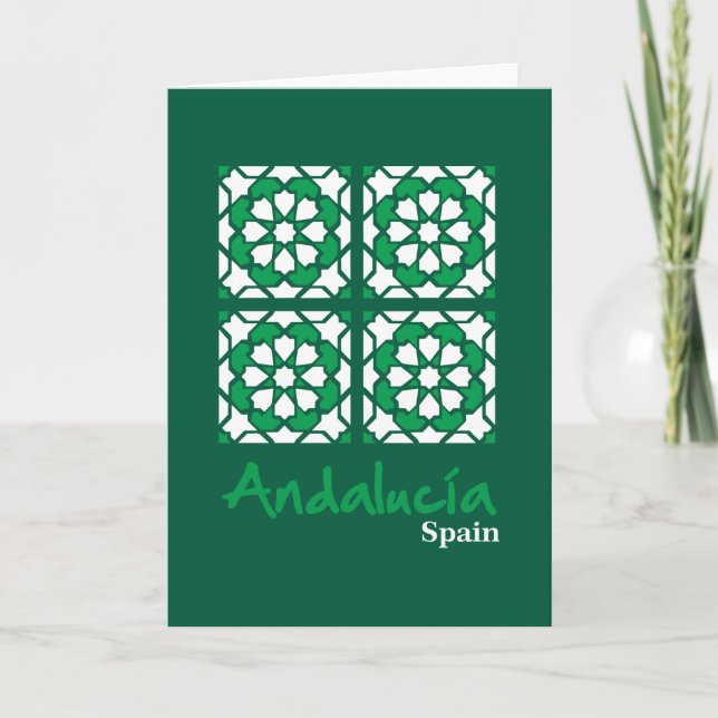 Andalusiska plattor 2 kort (Framsida)