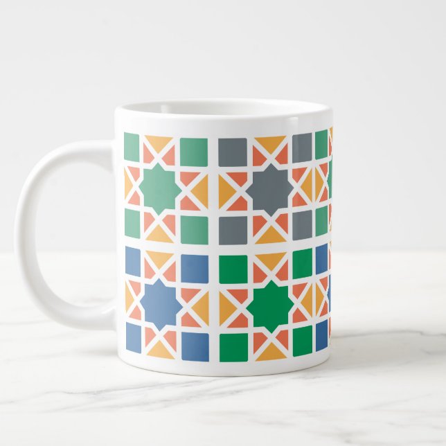 Andalusiska plattor 4 jumbo mugg (Vänster)