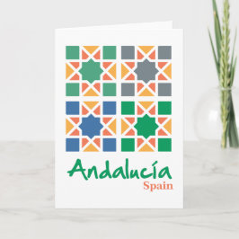 Andalusiska plattor 4 kort