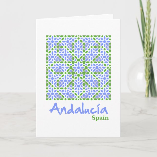 Andalusiska plattor 7 kort (Framsida)