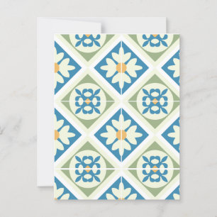 Andalusiska tiles 13 vykort