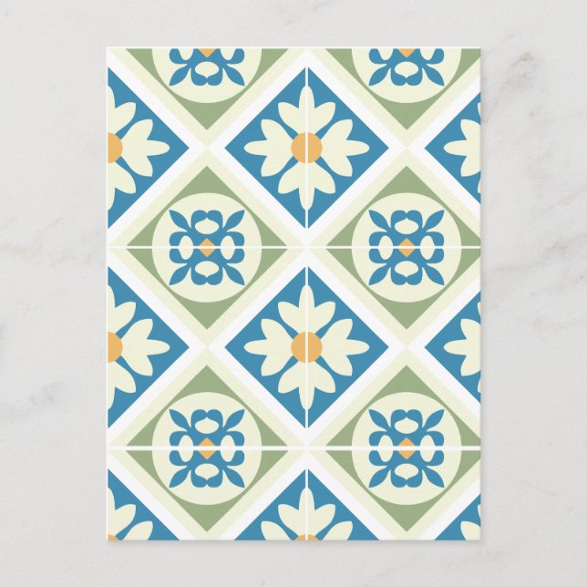 Andalusiska tiles 13 vykort (Framsida)