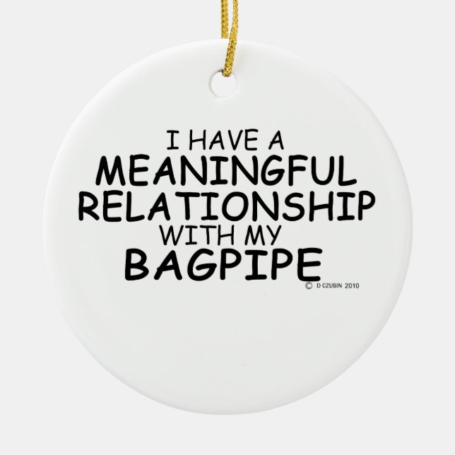 Ändamålsfull relation julgransprydnad keramik (Framsidan)