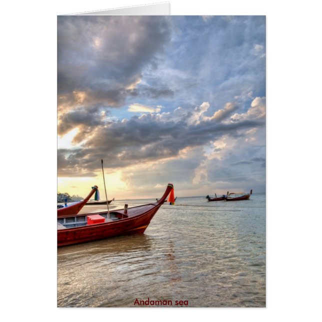 Andaman sea hälsningskort (Framsidan)