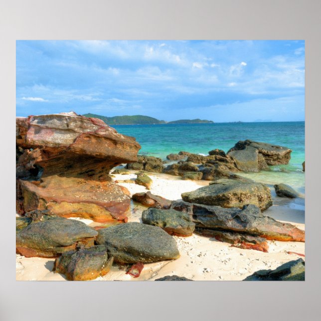 Andaman Sea kusten nära Phuket Poster (Framsidan)