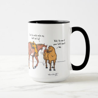 Ändan ser den stora muggen mugg