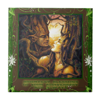 Andar av skogen kakelplatta