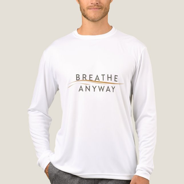 Andas ändå – Stressmedvetenhet Minimal Gul  T Shirt (Framsida)