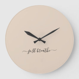 Andas bara beige svart elegant yoga stor klocka