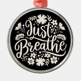 Andas bara mentalvårdsminnen svart julgransprydnad metall