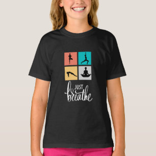 Andas bara yoga-medaljer svart t shirt