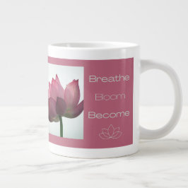 Andas Blomma Blomstra Lotus Välbefinnande Present Jumbo Mugg