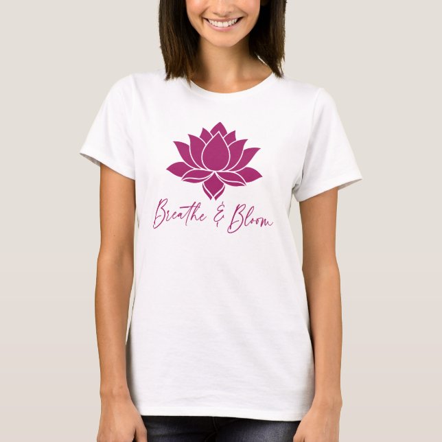 Andas & blommar Lotusdesign T Shirt (Framsida)