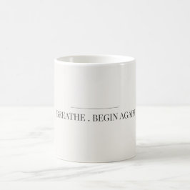 Andas Börja Om Minimalistisk Mugg Lugn Estetik