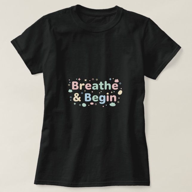 Andas & Börja Pastell T-Shirt (Design framsida)