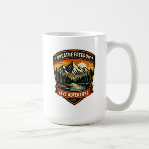 Andas friheten, lev äventyret kaffemugg