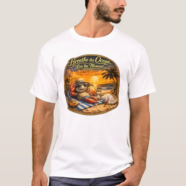 Andas havet – Lev nuet T Shirt (Framsida)