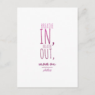 Andas in andas ut Motivational Glitter Quote Vykort