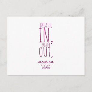 Andas in andas ut Motivational Glitter Quote Vykort