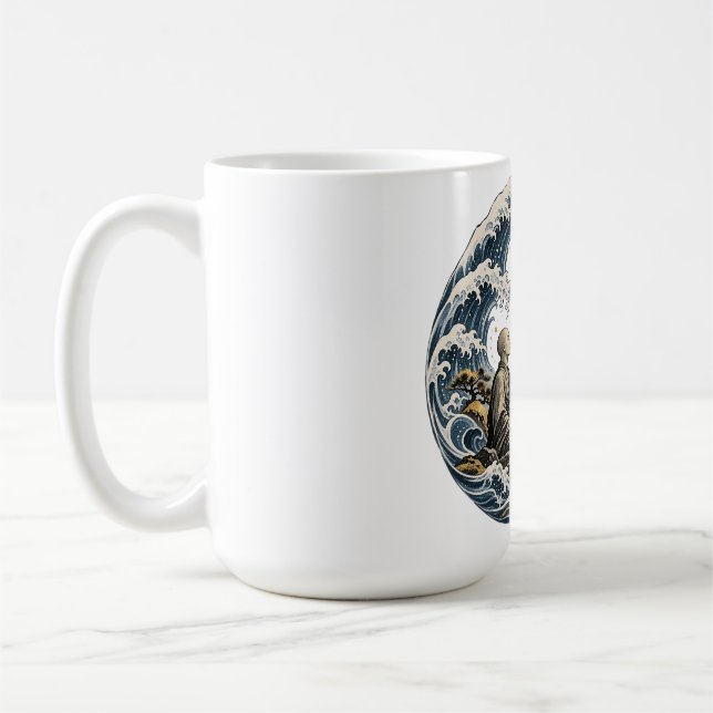 Andas in fred Andas ut rädsla Dhammapada Kaffe Kaffemugg (Vänster)