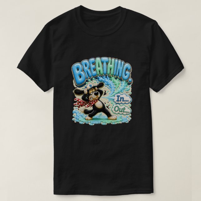 Andas, jag är klar, rolig utbrändhet t shirt (Design framsida)