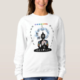 Andas & meditera får tänd tröjavit t shirt
