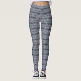 Andas Mörkblå Abstrakt Akvarellkonst Leggings