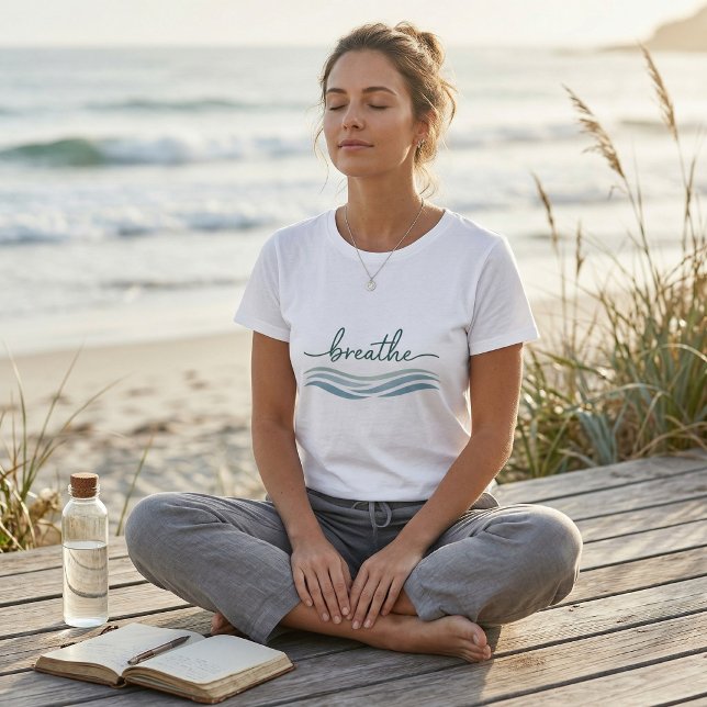 Andas Ocean Wave Minimalist T Shirt (Skapare uppladdad)