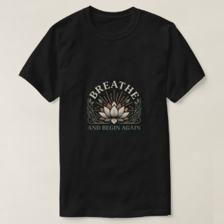 Andas och Börja Om Wellness Självomsorgsgrafik T Shirt